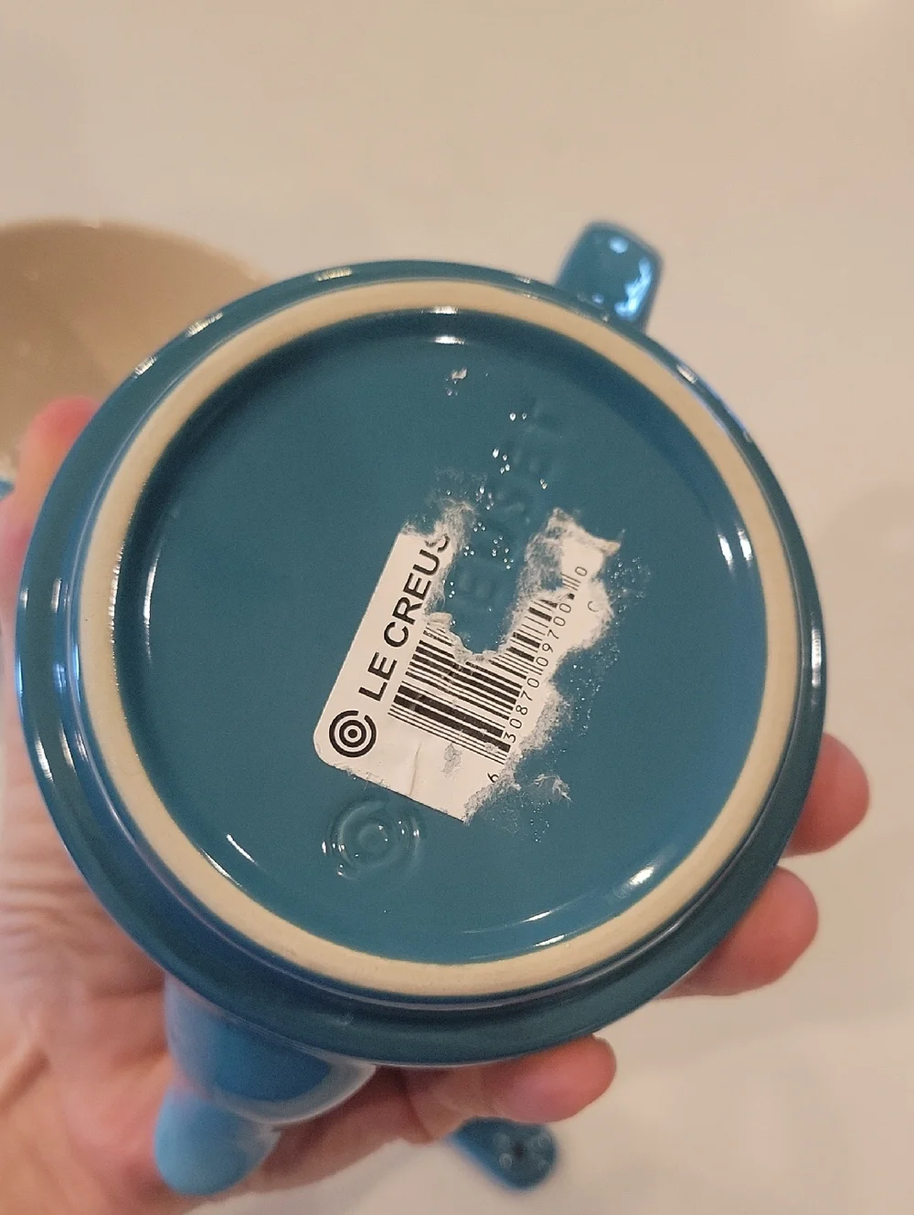 Retired Le Creuset Tea For 2 Set In Carribean Color